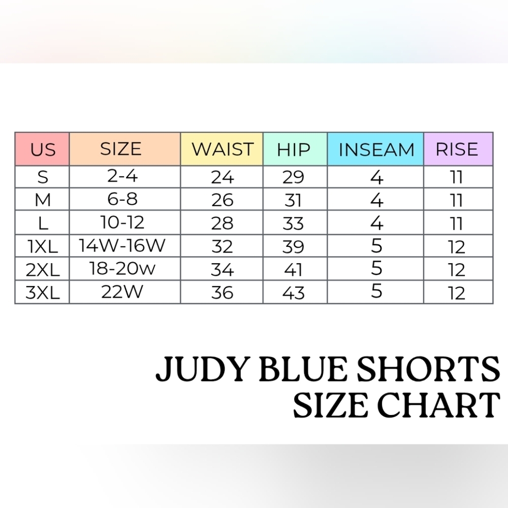 Judy Blue High Rise Jogger Denim Shorts Cuffed Tie Waist White Stretch S-3XL NEW - Picture 15 of 15